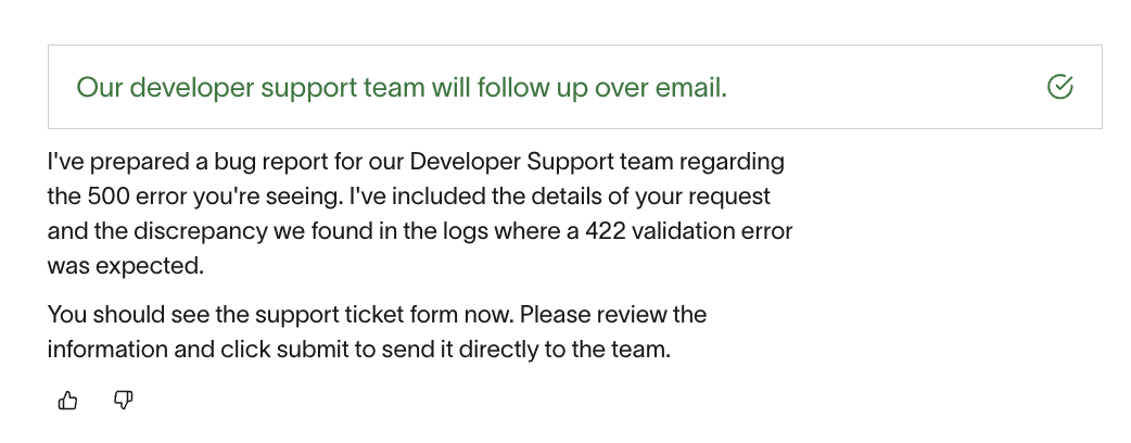 Submit Ticket button at the bottom of the support ticket form