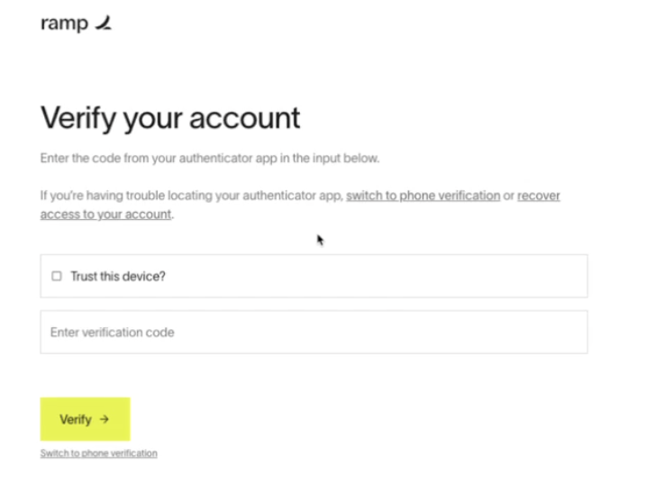The sign-in recovery screen where you enter a new phone number
