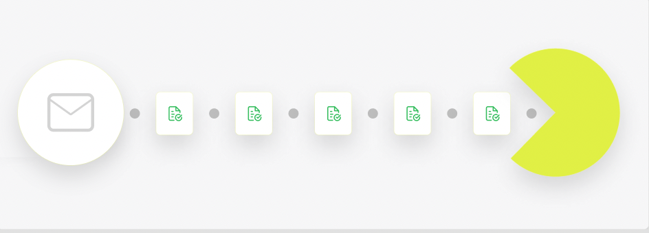 Outlook integration graphic showing automatic receipt capture from email to Ramp